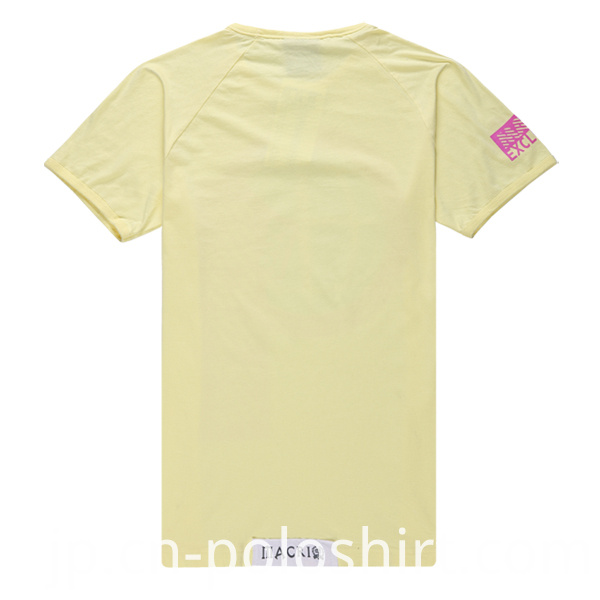 Men's Customized Solid Color O Neck T Shirt